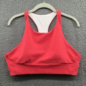 Zella Double Layer Racerback Sports Bra Coral Pink XL‎